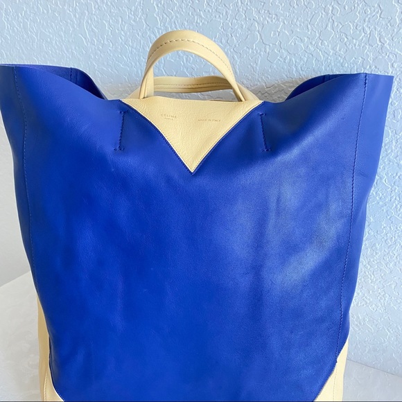 Celine Vertical Blue Cabas Tote - Picture 3 of 14